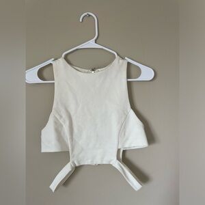 Revamped Cut out crop top size Medium